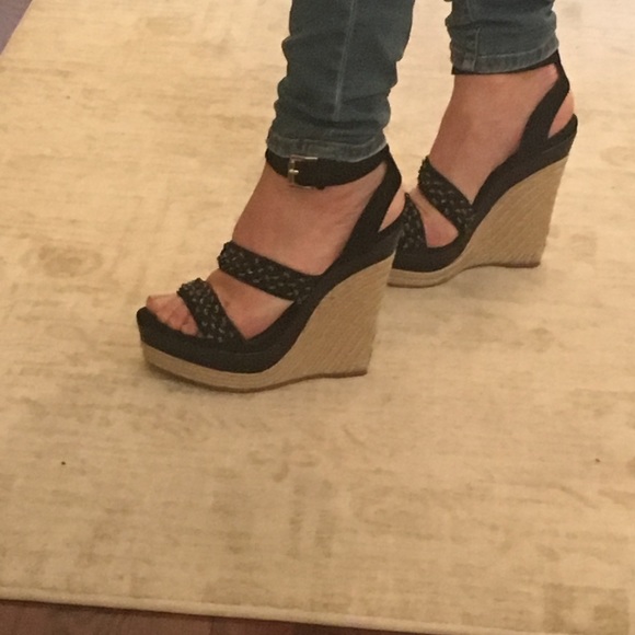 Shoes - Jean-Michel Cazabat embellished woven Wedge